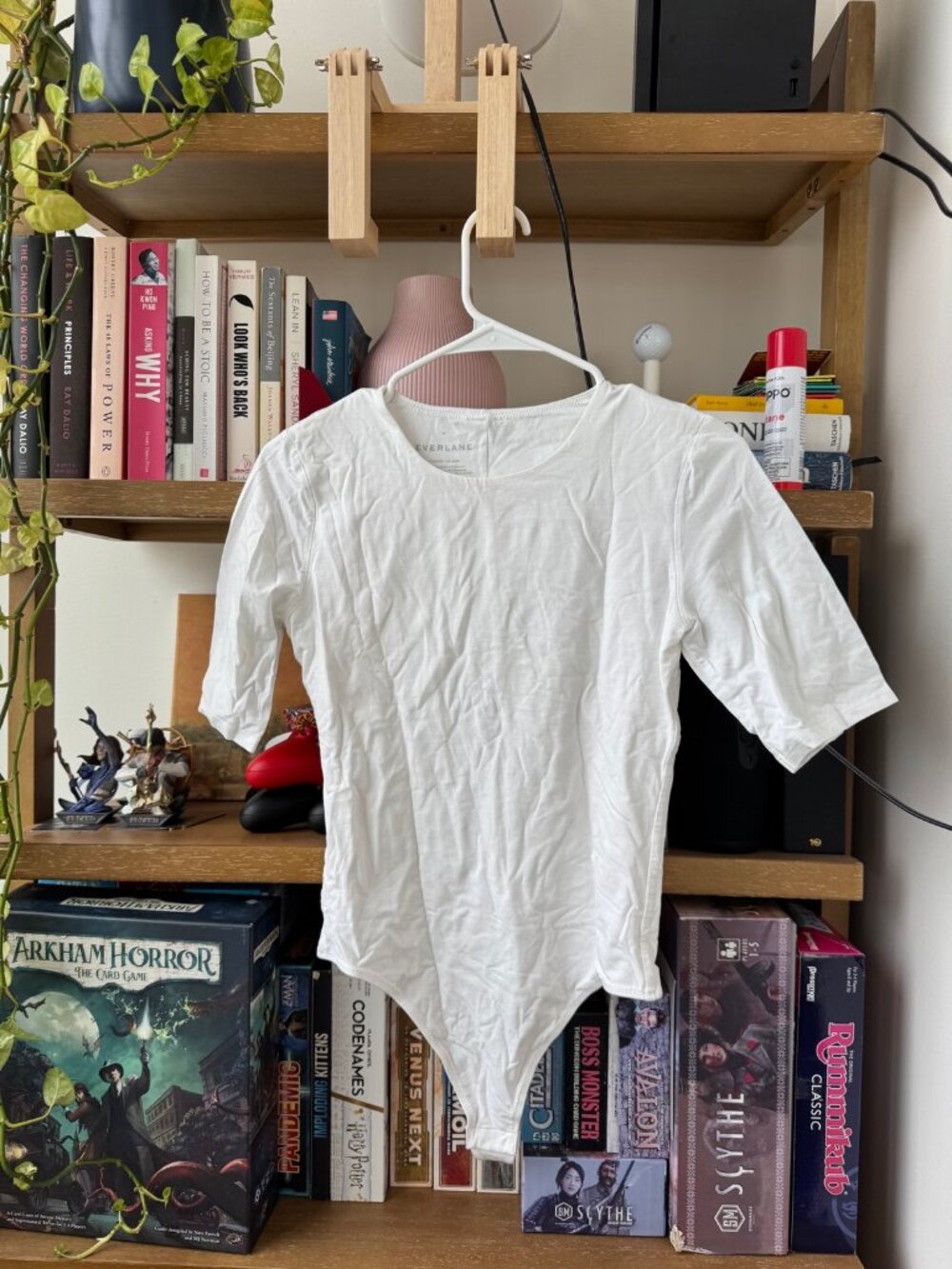 Everlane White Short Sleeve Bodysuit Size M